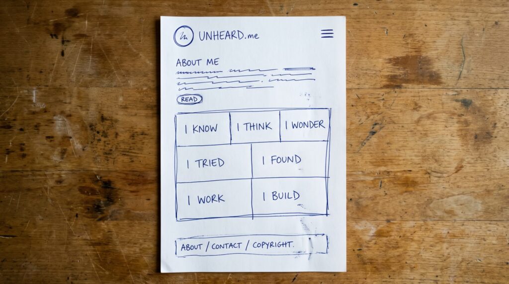 I Built Unheard.me Because I Wanted Somewhere to Put My Thoughts